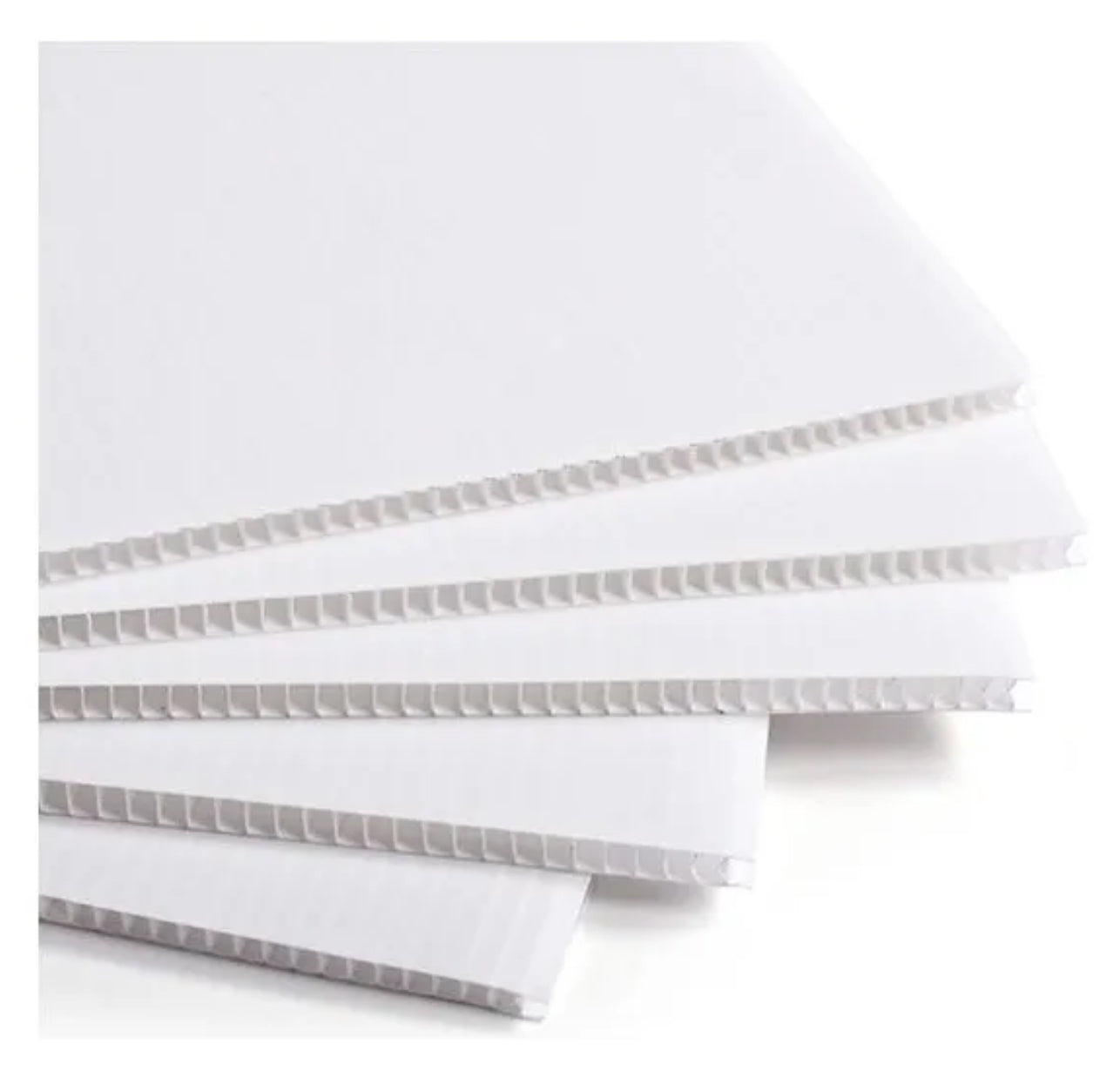Coroplast Blanco 4 Láminas Plástico Corrugado
122x61 4m Dari