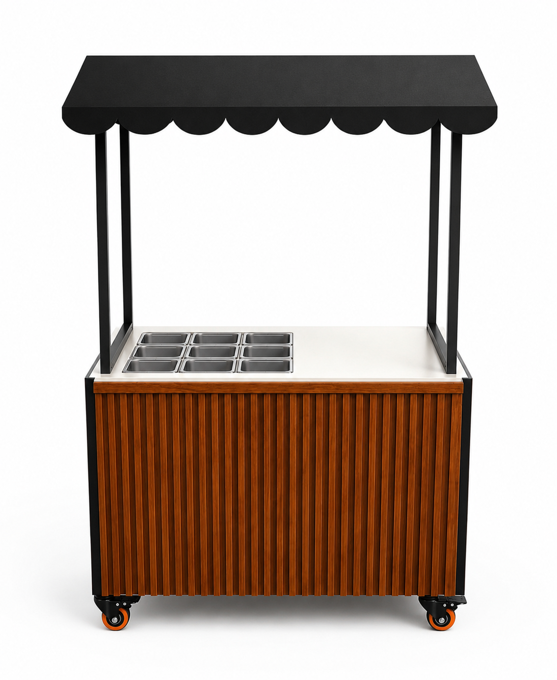 Carrito Snack Bar Desarmable con Toldo