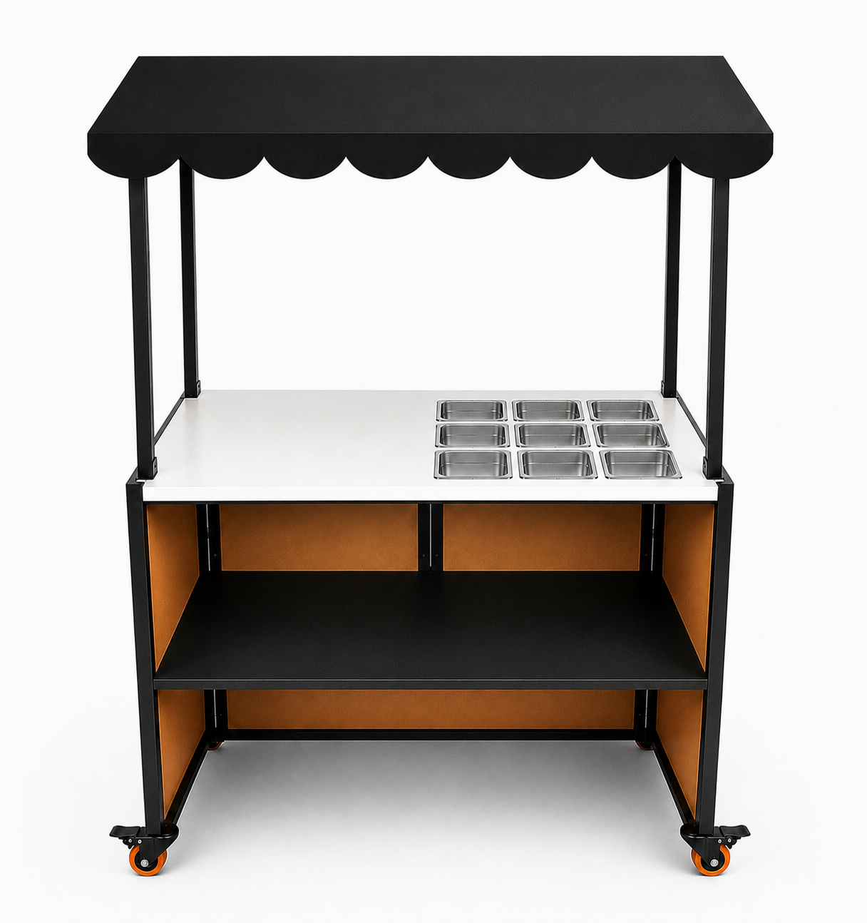 Carrito Snack Bar Desarmable con Toldo