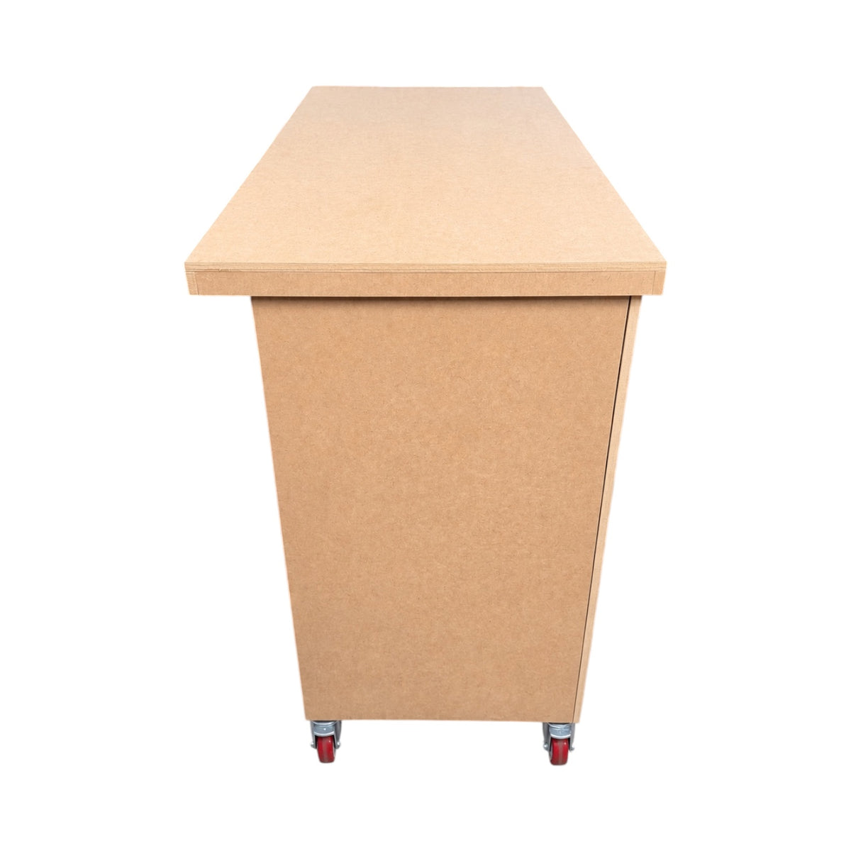 Carrito de snacks desarmable tapa lisa MDF natural